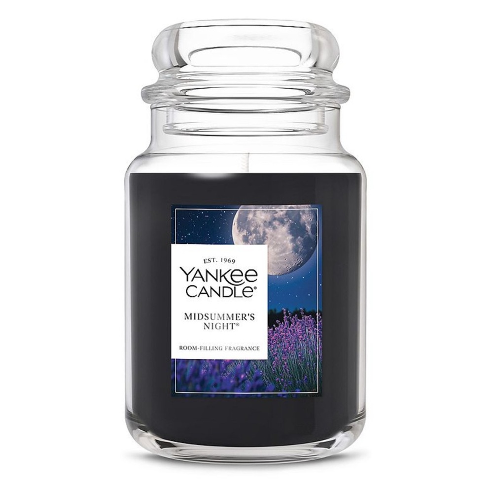 Yankee Candle Midsummer's Night Black Jar 22 oz New